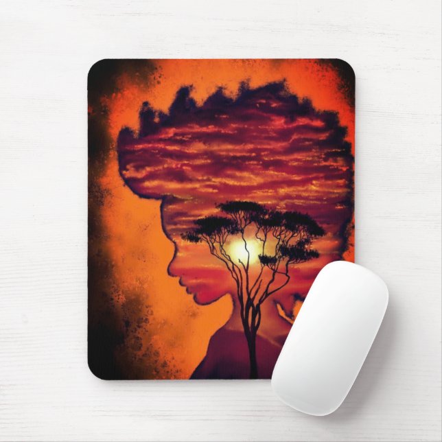 Sunset Fantasy Mouse Pad Musmatta (Med mus)