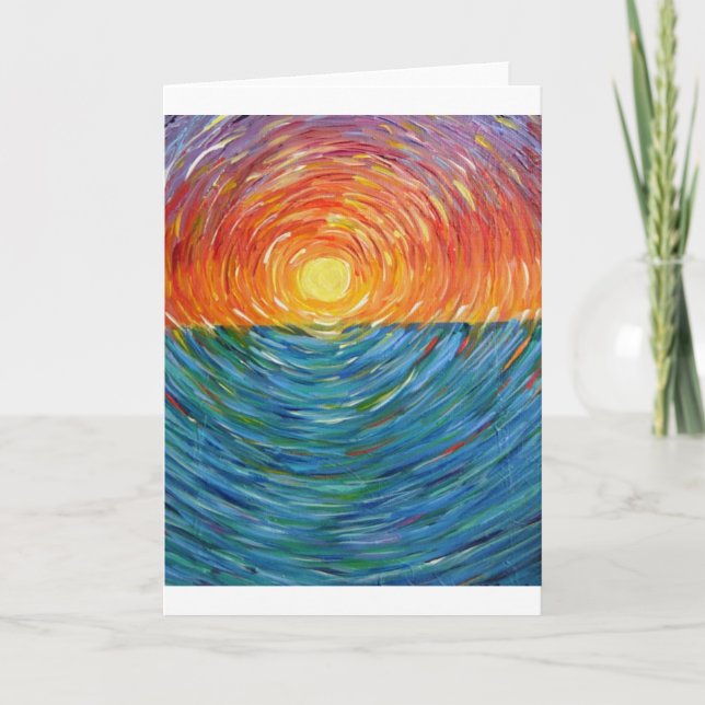 sunset färg kort (Framsida)