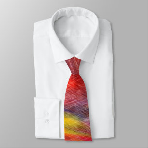 Sunset Färg Neck Tie Abstrakt Slips