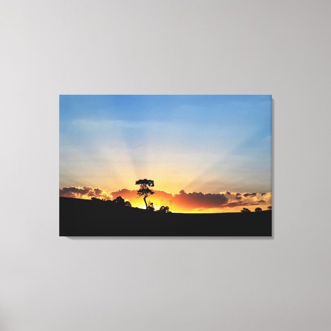 Sunset Farm Londrina Canvastryck (Framsida)