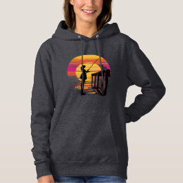 Sunset Fishing – Women’s Hoodie T Shirt