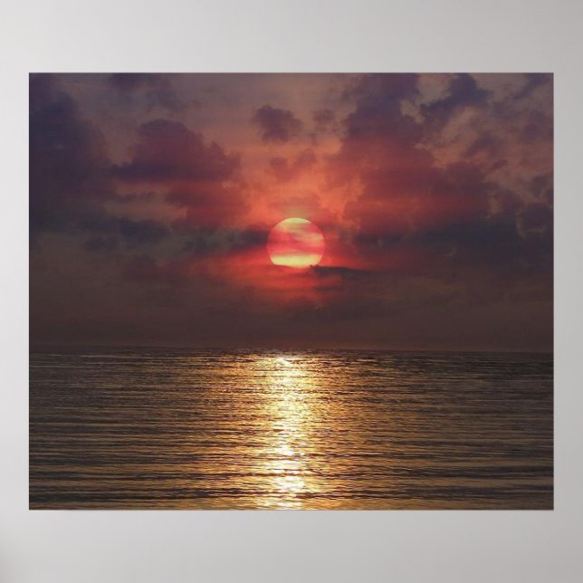 Sunset Florida Print Poster (Framsidan)