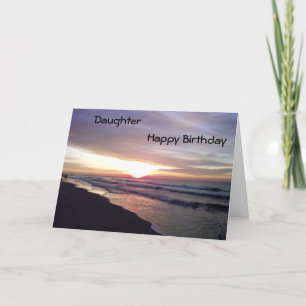 SUNSET FOR DAUGHTER'S BIRTHDAY KORT