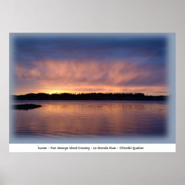 Sunset - Fort George Island Crossing Poster (Framsidan)