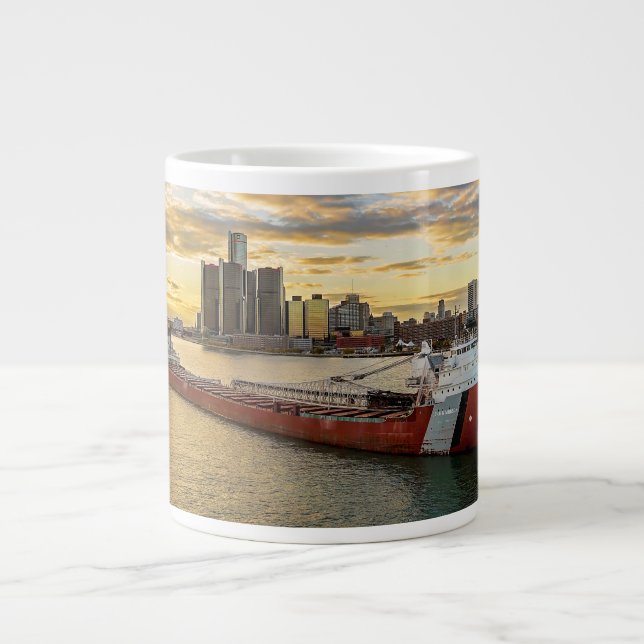 Sunset Freighter Jumbo Mugg (Framsidan)
