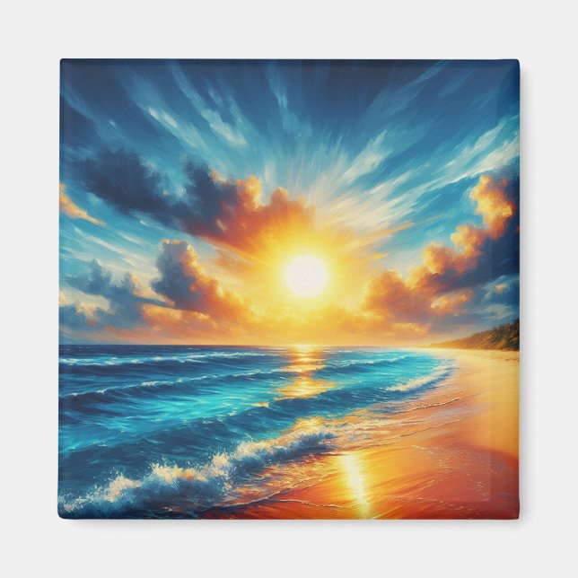 Sunset Fridge Magnet (Framsidan)
