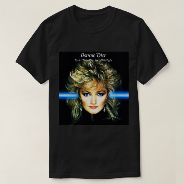 Sunset Funny Eclipse Singer Sten 80-talet Porträtt T Shirt (Design framsida)