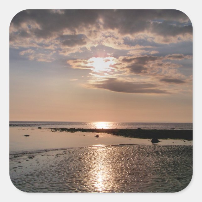 SUNSET FYRKANTIGT KLISTERMÄRKE (Framsida)