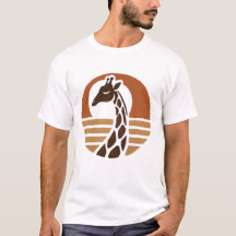 "Sunset Giraffe - A Bohemian Touch for Wildlife Lo