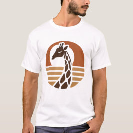 "Sunset Giraffe - A Bohemian Touch for Wildlife Lo T Shirt