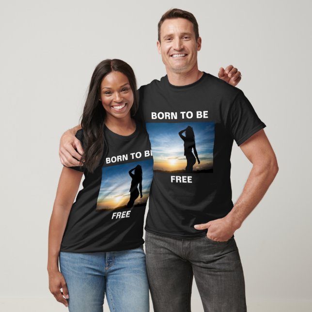 SUNSET GIRL SILHOUETTE T SHIRT (Unisex)