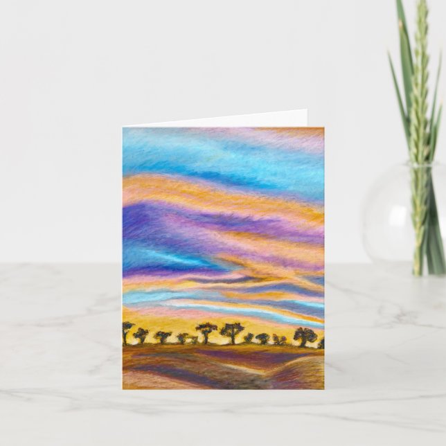 Sunset Greeting Card Helgkort (Framsida)