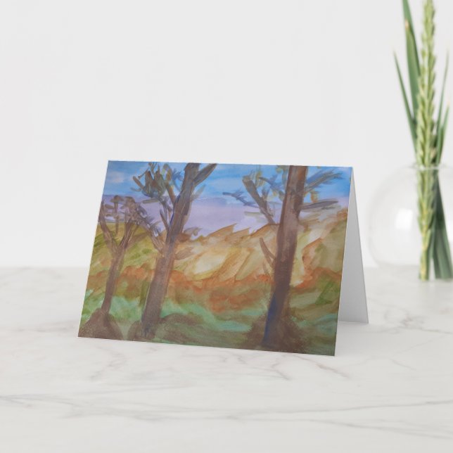 Sunset Greeting Card Kort (Framsida)