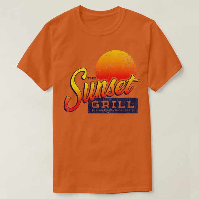 Sunset Grill T Shirt (Design framsida)