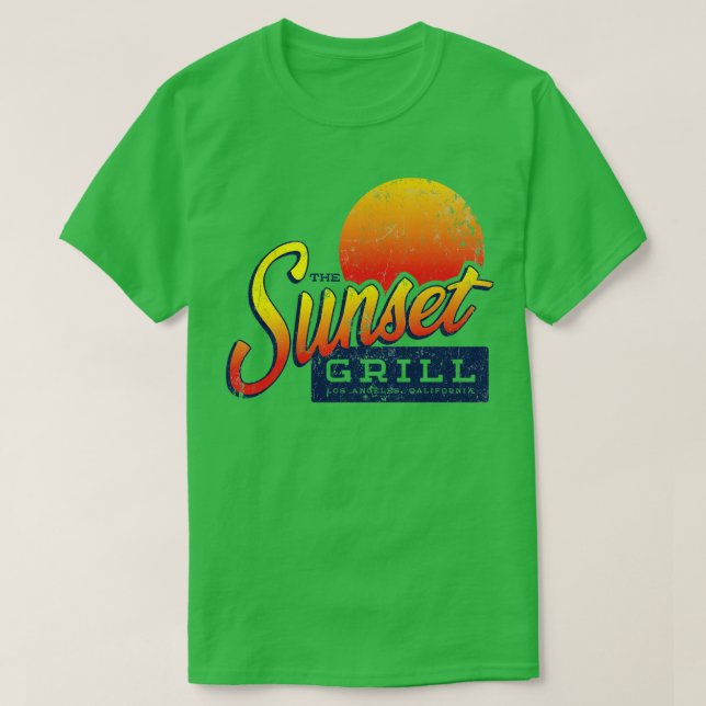 Sunset Grill T Shirt (Design framsida)