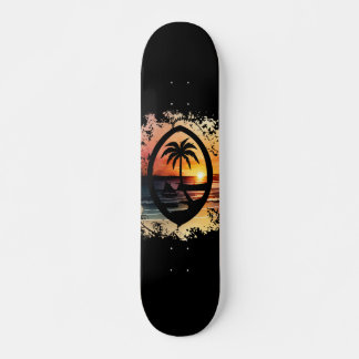 Sunset Guam Seal Mini Skateboard Bräda 18,5 Cm