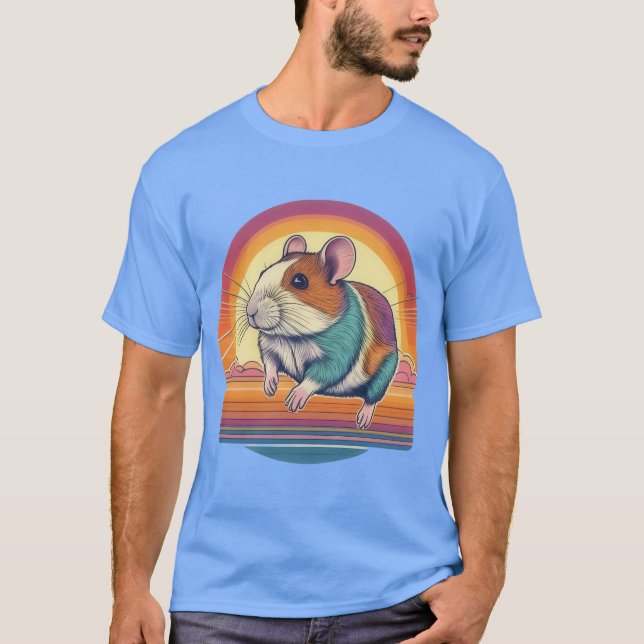 Sunset Guinea Gris Äventyr T Shirt (Framsida)
