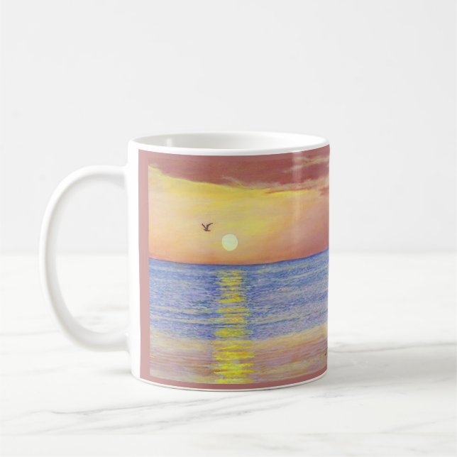 ’SUNSET GULL NAPLES FLORIDA’ COFFEE MUGG (Vänster)
