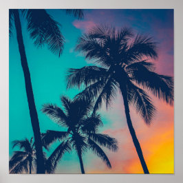 Sunset Handflatan Art Poster