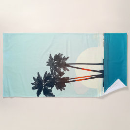 Sunset Handflatan Beach Towel