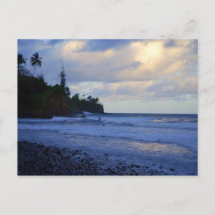 Sunset Hawaiian Surfers vykort