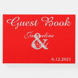 Sunset Hearts Red Bröllop Bok