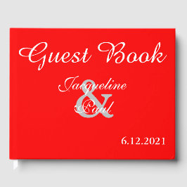Sunset Hearts Red Bröllop Bok