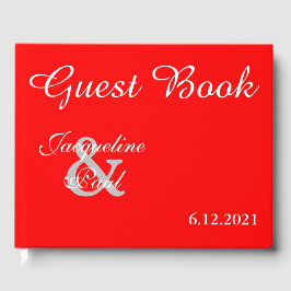 Sunset Hearts Red Bröllop Bok