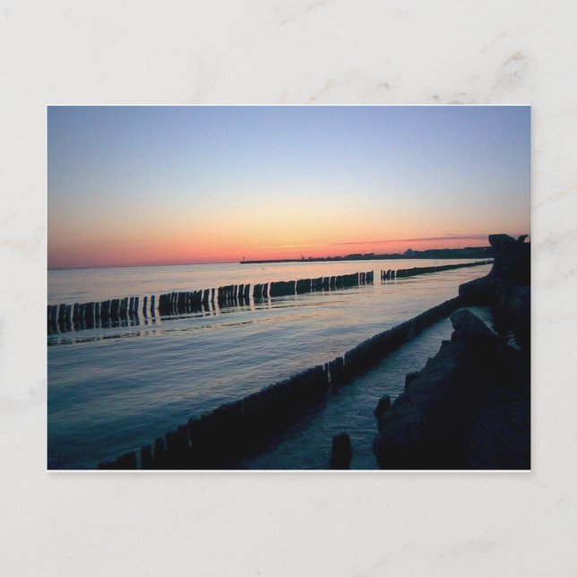 Sunset Hel Polen Vykort (Framsida)