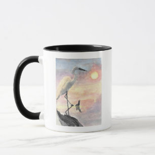 Sunset Herons Mugg