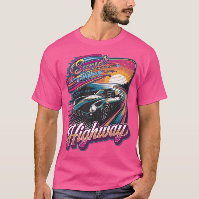 Sunset Highway - California - San Francisco County T Shirt (Framsida)