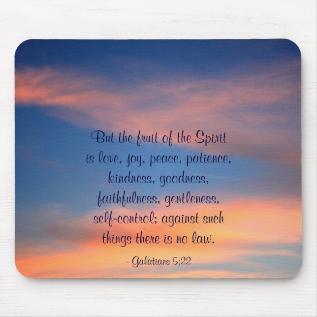 Sunset Himlar Fruit of the Spirit Mousepad Musmatta (Framsidan)