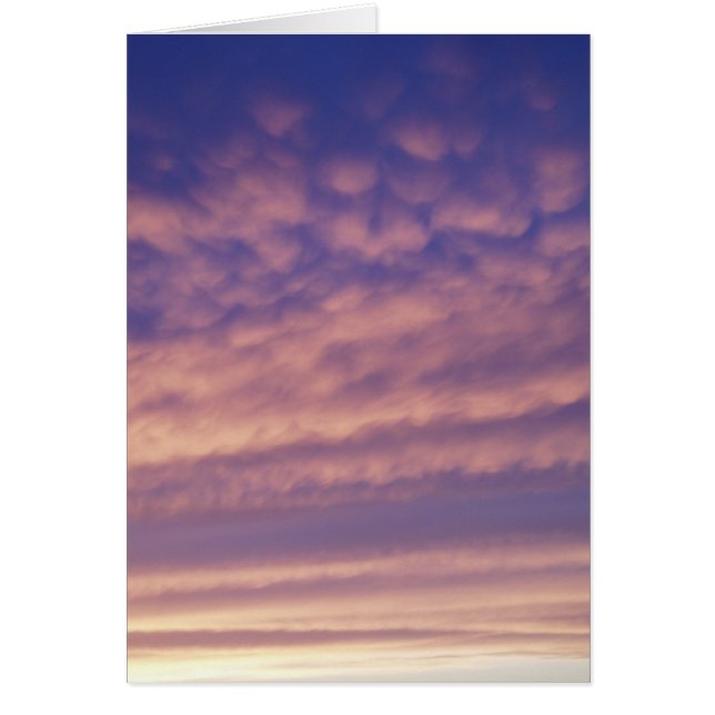 Sunset Himlar Hälsningskort (Framsidan)