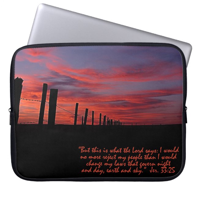Sunset Himlar inspirationational Laptop Fodral (Framsidan)