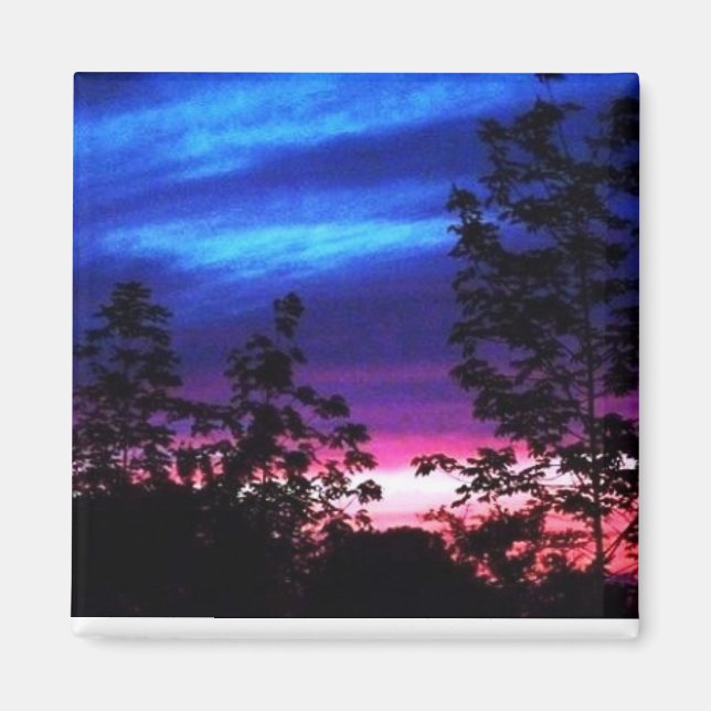 Sunset Himlar Magnet (Framsidan)