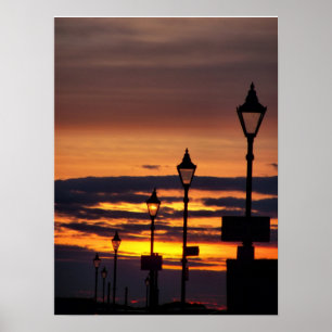 SUNSET HIMLAR POSTER