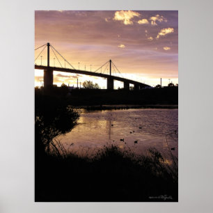 Sunset Himlar vid Westgate Bridge, Melbourne Poste Poster