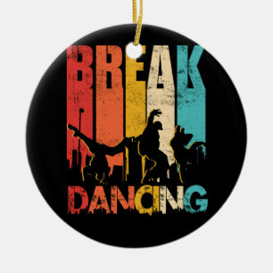 Sunset Hip hop Urban Dance Breakdancer Street Art Julgransprydnad Keramik
