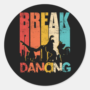 Sunset Hip hop Urban Dance Breakdancer Street Art Runt Klistermärke