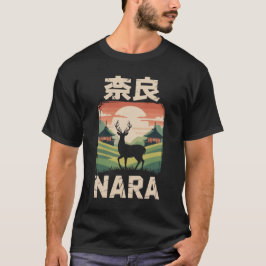 Sunset Hjort of Nara T Shirt