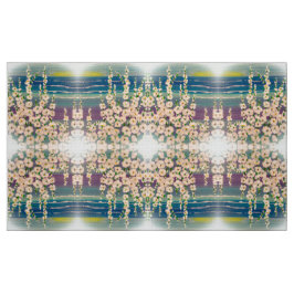 Sunset Hollyhock Fabric Tyg