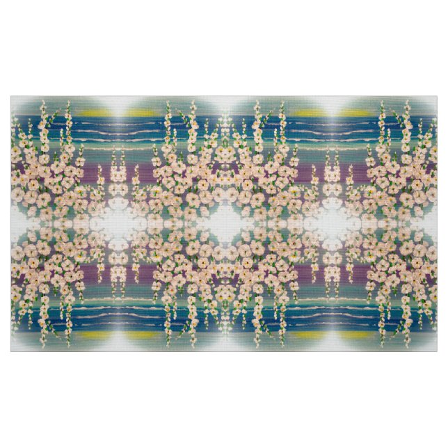 Sunset Hollyhock Fabric Tyg (Fat Quarter)