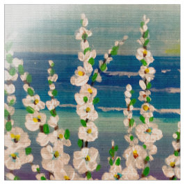 Sunset Hollyhock Fabric Tyg