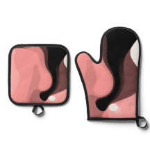 Sunset Horizon: Abstrakt Rosa, Black & White