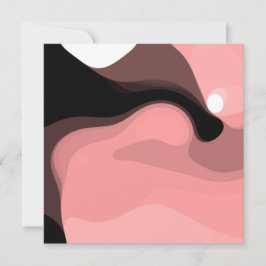 Sunset Horizon: Abstrakt Rosa, Black & White