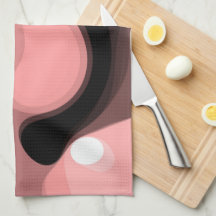 Sunset Horizon: Abstrakt Rosa, Black & White