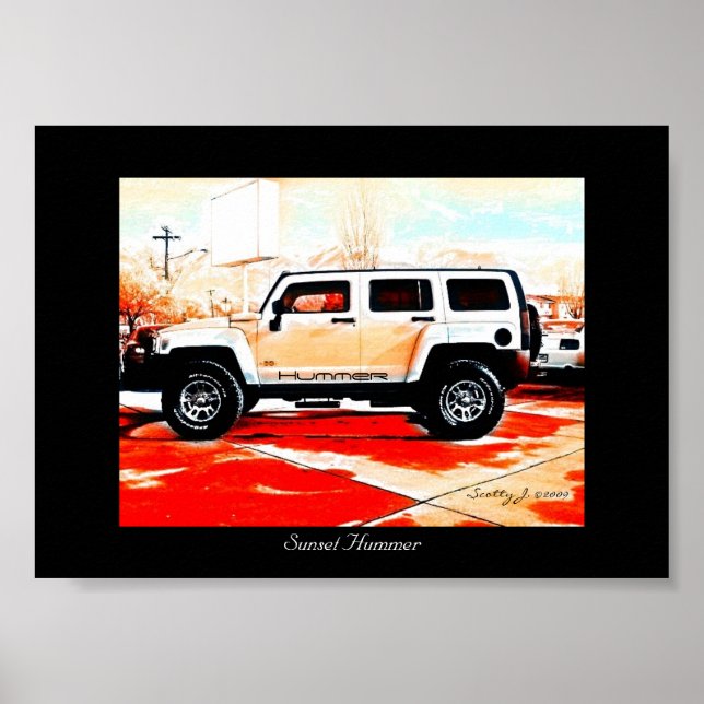 "Sunset Hummer" © 2010 S.J. Poster (Framsidan)