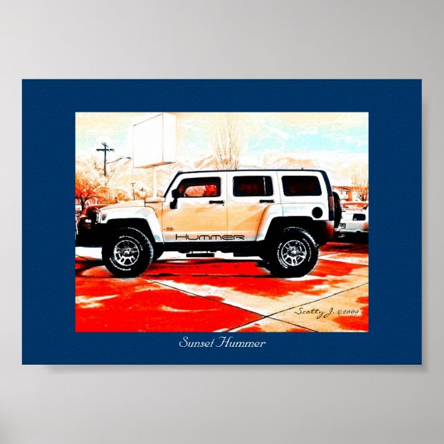 "Sunset Hummer" © 2010 S.J. Poster (Framsidan)