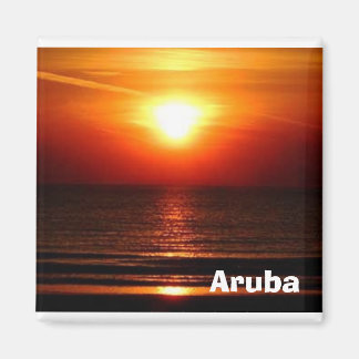 sunset i Aruba Magnet