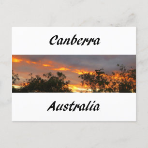 Sunset i Canberra Vykort
